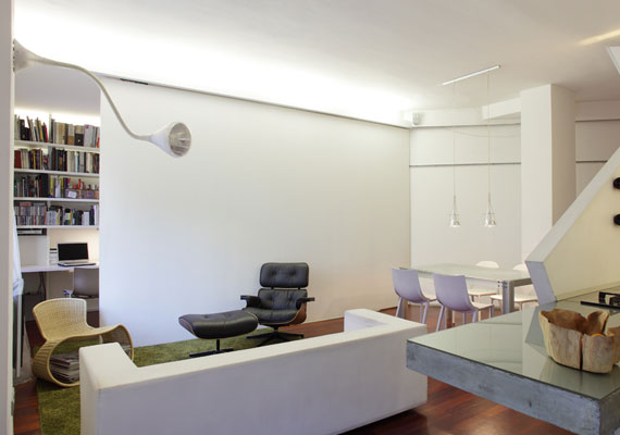 Spazzio flessibile e trasformabile a salotto con e abitazione separata